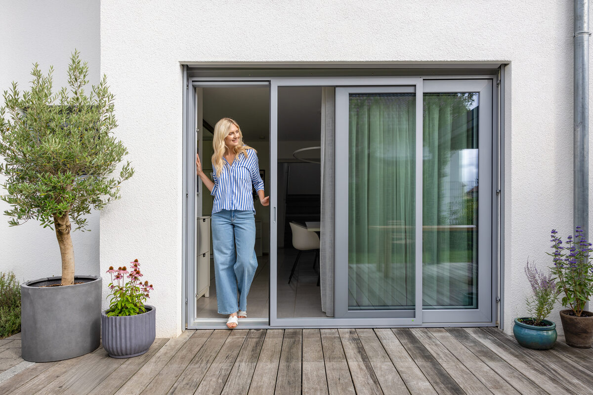 Schiebeanlage harmonisch integriert
